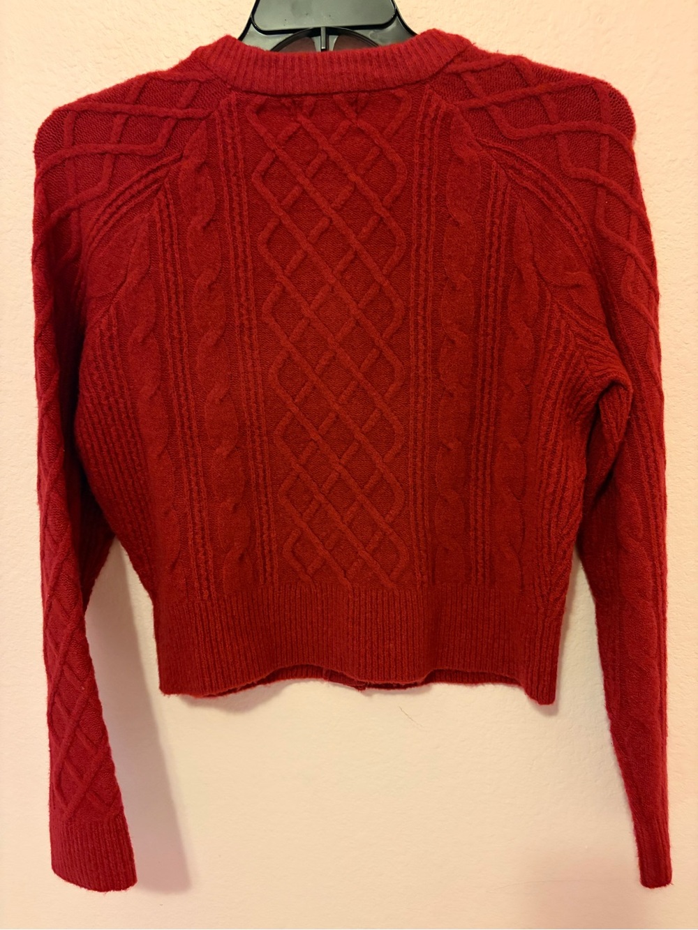 Universal Thread Red Cable Knit Button-Front Cardigan - Picture 5 of 5